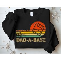 I Keep All Dad Jokes In A Dadabase Vintage Father Day Sweatshirt