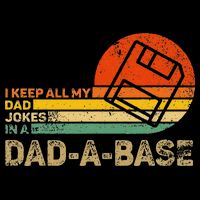 I Keep All Dad Jokes In A Dadabase Vintage Father Day Sweatshirt