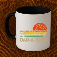 I Keep All Dad Jokes In A Dadabase Vintage Father Day Mug