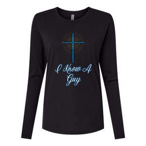 I Know A Guy Womens Cotton Relaxed Long Sleeve T-Shirt