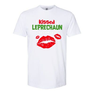 I Kissed A Leprechaun St Patricks Outfit Softstyle CVC T-Shirt