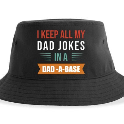 I Keep All My Dad Jokes Father T Sustainable Bucket Hat