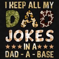 I Keep All My Dad Jokes In A Dad A Base Father's Day Ladies PosiCharge Tri-Blend Wicking Tank