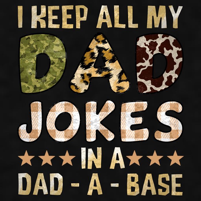I Keep All My Dad Jokes In A Dad A Base Father's Day Ladies PosiCharge Tri-Blend Wicking Tank