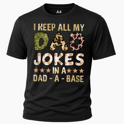I Keep All My Dad Jokes In A Dad A Base Father's Day Performance Shirt