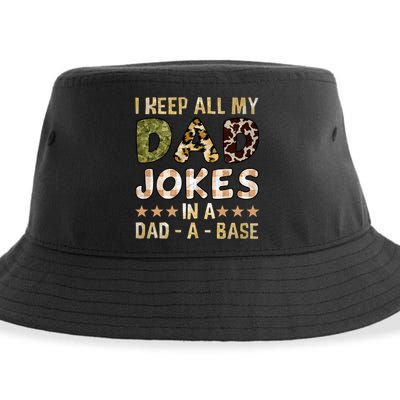 I Keep All My Dad Jokes In A Dad A Base Father's Day Sustainable Bucket Hat