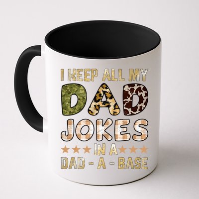 I Keep All My Dad Jokes In A Dad A Base Father's Day Mug