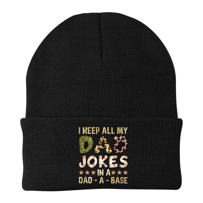 I Keep All My Dad Jokes In A Dad A Base Father's Day Beanie
