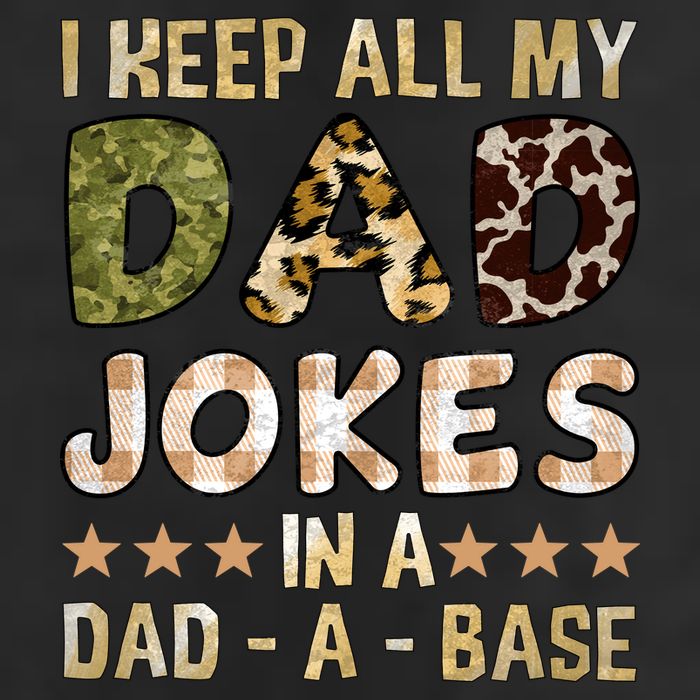 I Keep All My Dad Jokes In A Dad A Base Father's Day Crop Fleece Hoodie