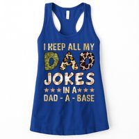 I Keep All My Dad Jokes In A Dad A Base Father's Day Womens Tank Top