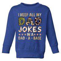 I Keep All My Dad Jokes In A Dad A Base Father's Day Toddler Sweatshirt