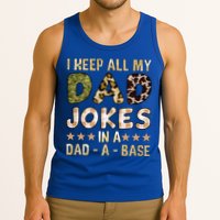 I Keep All My Dad Jokes In A Dad A Base Father's Day Tank Top