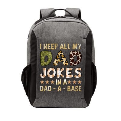 I Keep All My Dad Jokes In A Dad A Base Father's Day Vector Backpack