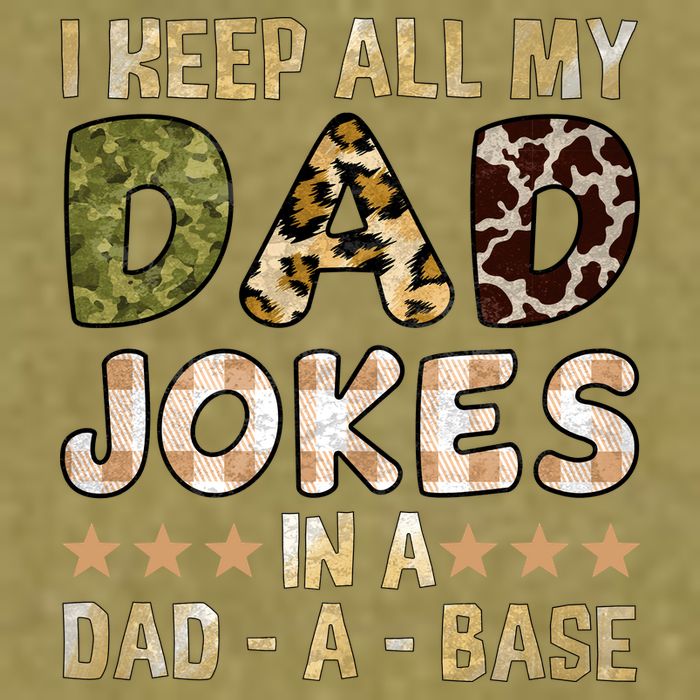 I Keep All My Dad Jokes In A Dad A Base Father's Day Garment-Dyed Women's Muscle Tee