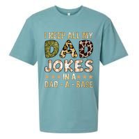 I Keep All My Dad Jokes In A Dad A Base Father's Day Sueded Cloud Jersey T-Shirt