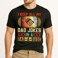 I Keep All My Dad Jokes In A Dad A Base Vintage Fathers Day Performance Shirt
