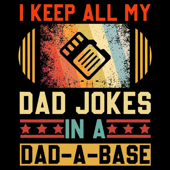 I Keep All My Dad Jokes In A Dad A Base Vintage Fathers Day Backpack
