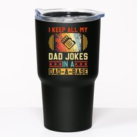 I Keep All My Dad Jokes In A Dad A Base Vintage Fathers Day Tumbler