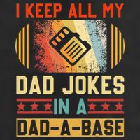 I Keep All My Dad Jokes In A Dad A Base Vintage Fathers Day Golf Towel