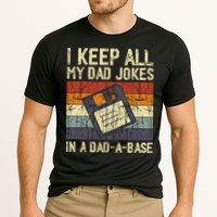 I Keep All My Dad Jokes In A Dad A Base Funny Dad Joke Gift Cooling Performance Crew T-Shirt
