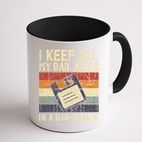 I Keep All My Dad Jokes In A Dad A Base Funny Dad Joke Gift Mug