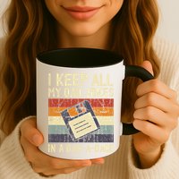 I Keep All My Dad Jokes In A Dad A Base Funny Dad Joke Gift Mug