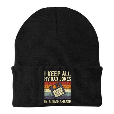 I Keep All My Dad Jokes In A Dad A Base Funny Dad Joke Gift Beanie