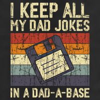 I Keep All My Dad Jokes In A Dad A Base Funny Dad Joke Gift Large Microfiber Waffle Golf Towel