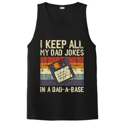 I Keep All My Dad Jokes In A Dad A Base Funny Dad Joke Gift PosiCharge Competitor Tank