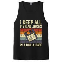 I Keep All My Dad Jokes In A Dad A Base Funny Dad Joke Gift PosiCharge Competitor Tank
