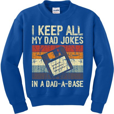 I Keep All My Dad Jokes In A Dad A Base Funny Dad Joke Gift Kids Sweatshirt