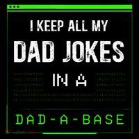 I Keep All My Dad Jokes In A Dad A Base Funny Father Saying Wool Snapback Cap