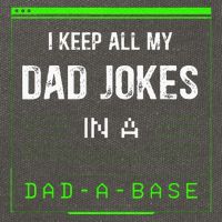 I Keep All My Dad Jokes In A Dad A Base Funny Father Saying Cotton Canvas Backpack