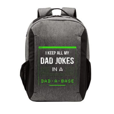 I Keep All My Dad Jokes In A Dad A Base Funny Father Saying Vector Backpack
