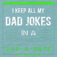 I Keep All My Dad Jokes In A Dad A Base Funny Father Saying Sueded Cloud Jersey T-Shirt