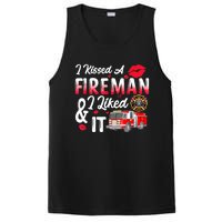 I Kissed A Fireman I Liked It Firefighter Valentine Days PosiCharge Competitor Tank