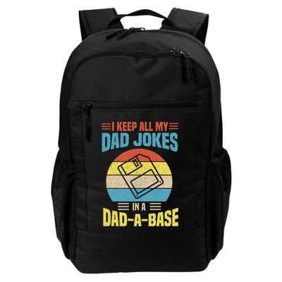 I Keep All My Dad Jokes In A Dadmeaningful Giftameaningful Giftbase Vintage Fath Backpack