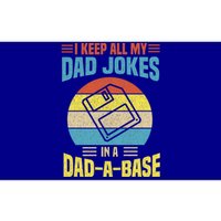 I Keep All My Dad Jokes In A Dadmeaningful Giftameaningful Giftbase Vintage Fath Bumper Sticker