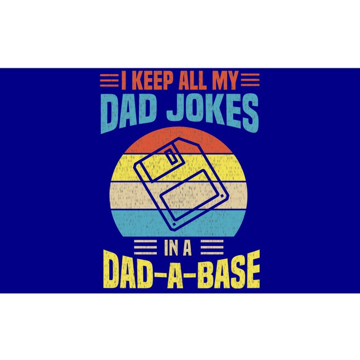 I Keep All My Dad Jokes In A Dadmeaningful Giftameaningful Giftbase Vintage Fath Bumper Sticker