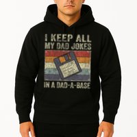 I Keep All My Dad Jokes In A Dad A Base Vintage Father Dad Hoodie