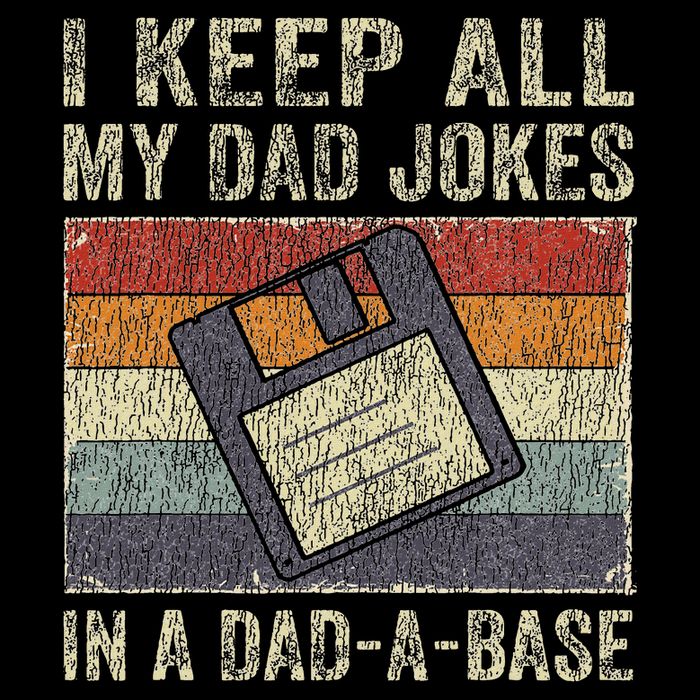 I Keep All My Dad Jokes In A Dad A Base Vintage Father Dad Hoodie