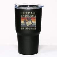 I Keep All My Dad Jokes In A Dad A Base Vintage Father Dad Tumbler