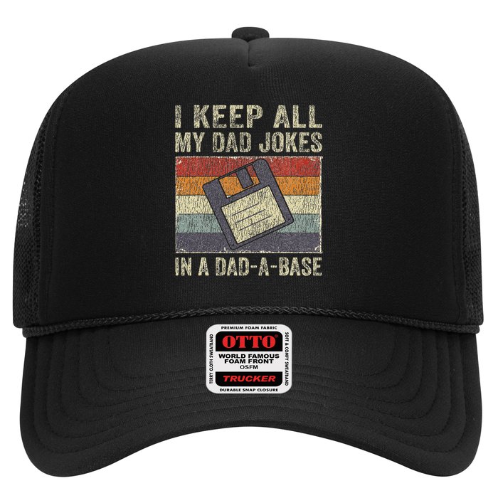I Keep All My Dad Jokes In A Dad A Base Vintage Father Dad Hat