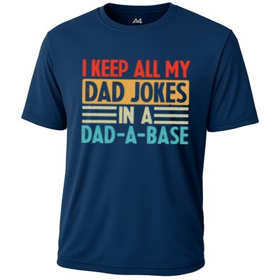I Keep All My Dad Jokes In A Dad A Base Performance Shirt