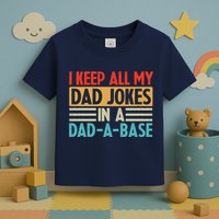 I Keep All My Dad Jokes In A Dad A Base Toddler T-Shirt