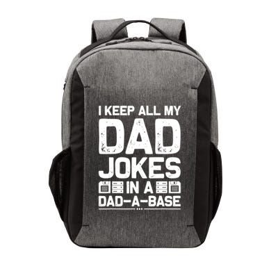I Keep All My Dad Jokes In A Dadmeaningful Giftameaningful Giftbase Vintage Fath Vector Backpack