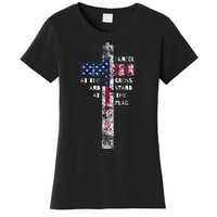 I Kneel At The Cross And Stand At The Flag Men Women Women's T-Shirt