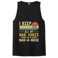 I Keep All My Dad Jokes In A Dad-A-Base Fathers Day PosiCharge Competitor Tank