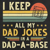 I Keep All My Dad Jokes In A Dad-A-Base Fathers Day Microfiber Hand Towel