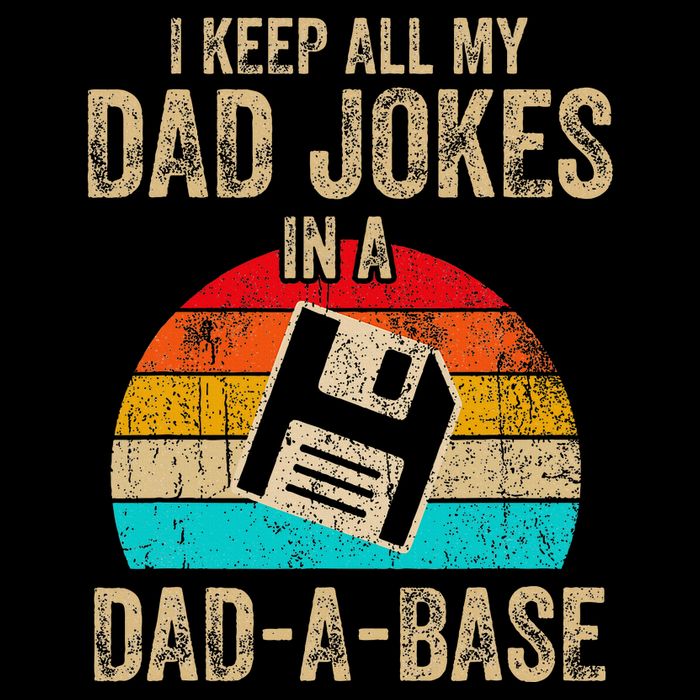 I Keep All My Dad Jokes In A Dadabase Vintage Fathers Day Backpack